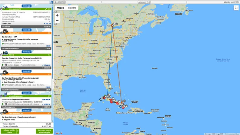 Travel Architect - Riepilogo Itinerario
